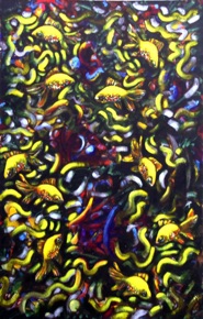 Fish in scented
 water
Oil 60 x 40